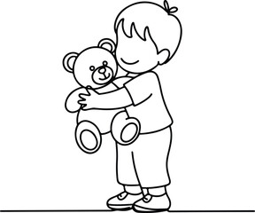 Cheerful Children Silhouettes – Fun and Playful Kids Poses Pack Happy Kids Playing Silhouette Set – Joyful Children Vector Collection