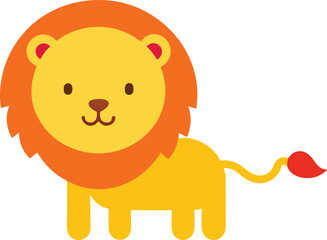 Cute Cartoon Lion