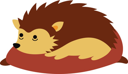 hedgehog with a nut