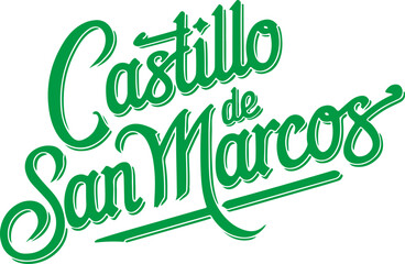 Fototapeta premium Castillo de San Marcos Logo.