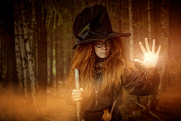 casts a spell