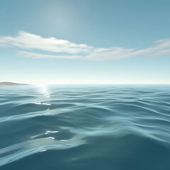 Obraz premium Cloud patterns over peaceful ocean view high resolution picture