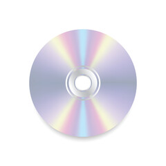 Compact disc, information storage, realistic cd vector illustration isolated on white background.