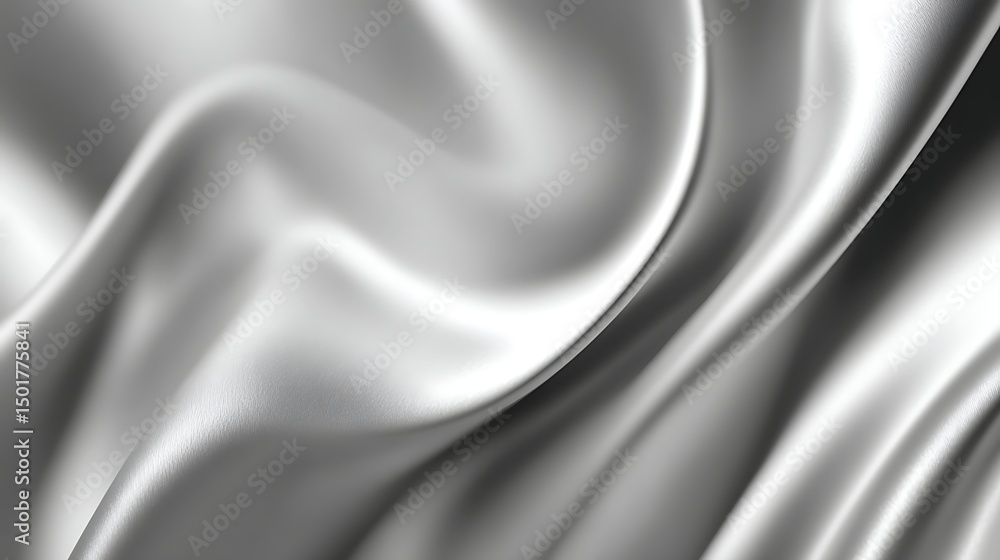 Poster Abstract background with silver metallic texture