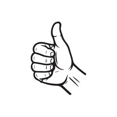 hand with thumb up