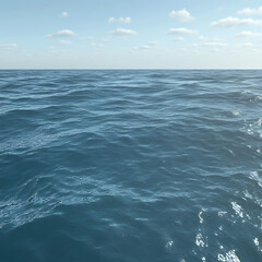 Fototapeta premium Sky full of clouds and ocean below high resolution picture