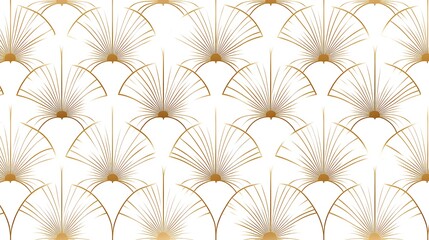 Gold patterned design with radiating lines on a white background.
