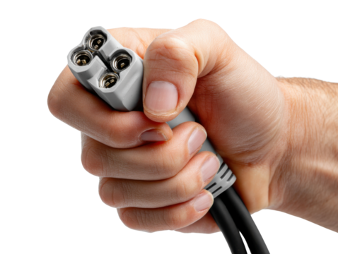 video game controller in hand