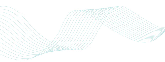 Vector business Illustration pattern of lines in transparent background. Dynamic flowing wave lines design element. Curved wavy lines tech futuristic Colorful glowing frequency sound wave technology.