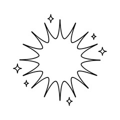 vector illustration of a sun