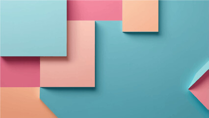 Fototapeta premium Abstract blue square design with geometric patterns and digital texture