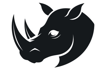 rhino head vector