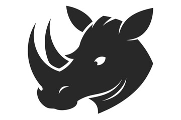 vector illustration of a rhinoceros
