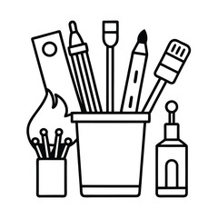 painting tools art supplies creative design