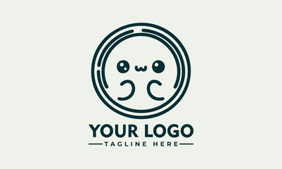 Cute chibi cartoon cat character with sparkling star eyes and adorable expression in kawaii illustration. Character concept
