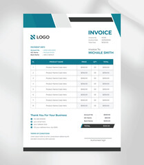 Modern Editable Invoice Template  A4 Size, Clean & Professional Design for Business Billing