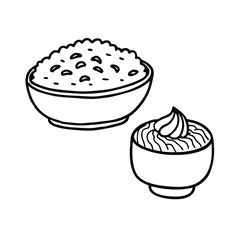 vector illustration of a cupcake