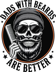 Fun and Colorful Beard Lover T-Shirt