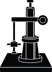 Rheometer silhouette vector art