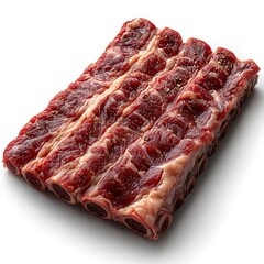 Tender pork ribs seasoned with herbs image