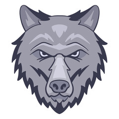 Angry wolf logo