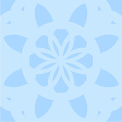 Calm Blue Mandala Background – Soft Symmetrical Meditation Pattern