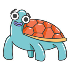 Happy turtle cartoon