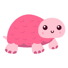 Pink turtle flat