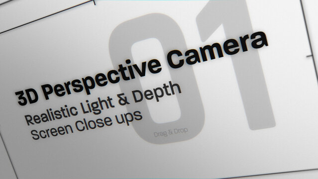 3D Perspective Camera Moves (1) | Animated Screen Close Ups (Drag & Drop)