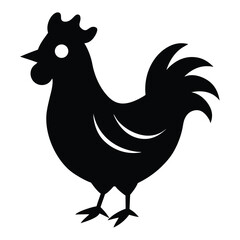 rooster isolated on white