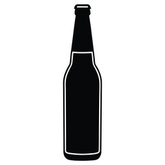 beer bottle isolated on white
