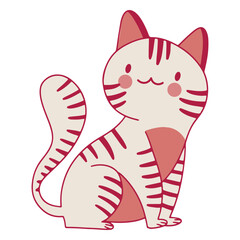 Kawaii cat sitting