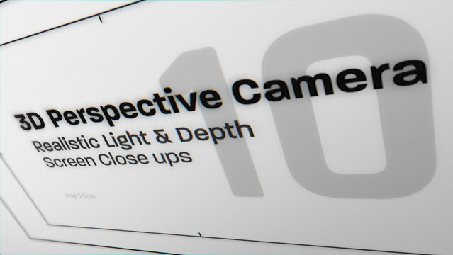 3D Perspective Camera Moves (10) | Animated Screen Close Ups (Drag & Drop)
