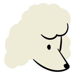 Cute poodle dog design
