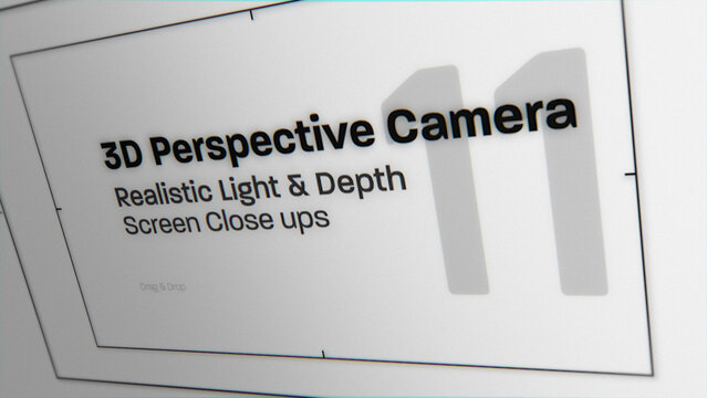 3D Perspective Camera Moves (11) | Animated Screen Close Ups (Drag & Drop)