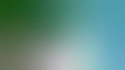 Abstract gradient background with soft hues of green blue and white displaying a textured grainy effect for creative designs