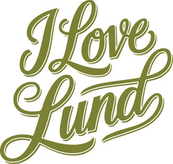 Fototapeta premium I Love Lund.
