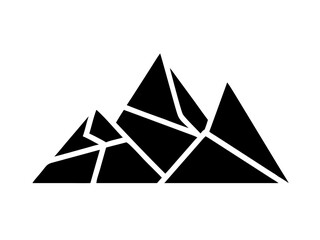 Fototapeta premium Modern Illustrations Of Geometric Mountain