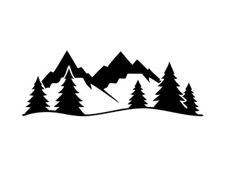 Photorealistic Winter Scene Of A Snow Covered Moun