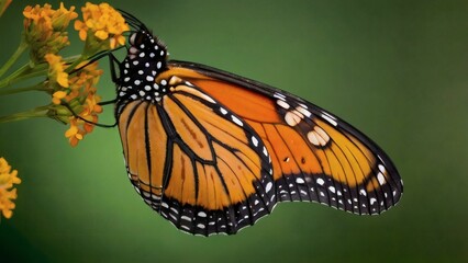 monarch butterfly wings closeup