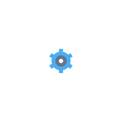 Settings icon flat vector design