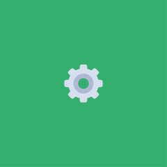 Settings icon flat vector design