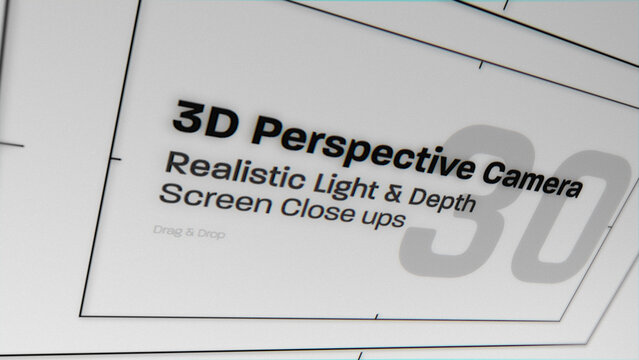 3D Perspective Camera Moves (30) | Animated Screen Close Ups (Drag & Drop)