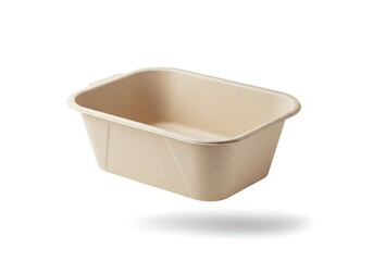 Beige container box storage plastic bin organizer home organization rectangular shape utility container light