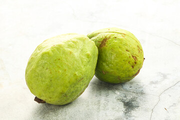 Ripe fresh green green guava