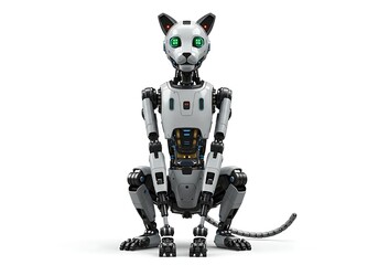Robotic cat robot animal pet feline ai technology artificial intelligence future automation machine kitty