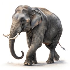 Obraz premium elephant isolated on white background