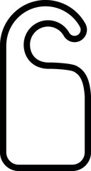 Hanging door tag icon vector Art & Illustration