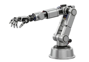 Robotic arm industrial robot automation technology manufacturing engineering machine learning ai 3d model