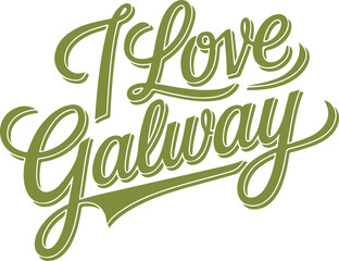 Fototapeta premium I Love Galway.